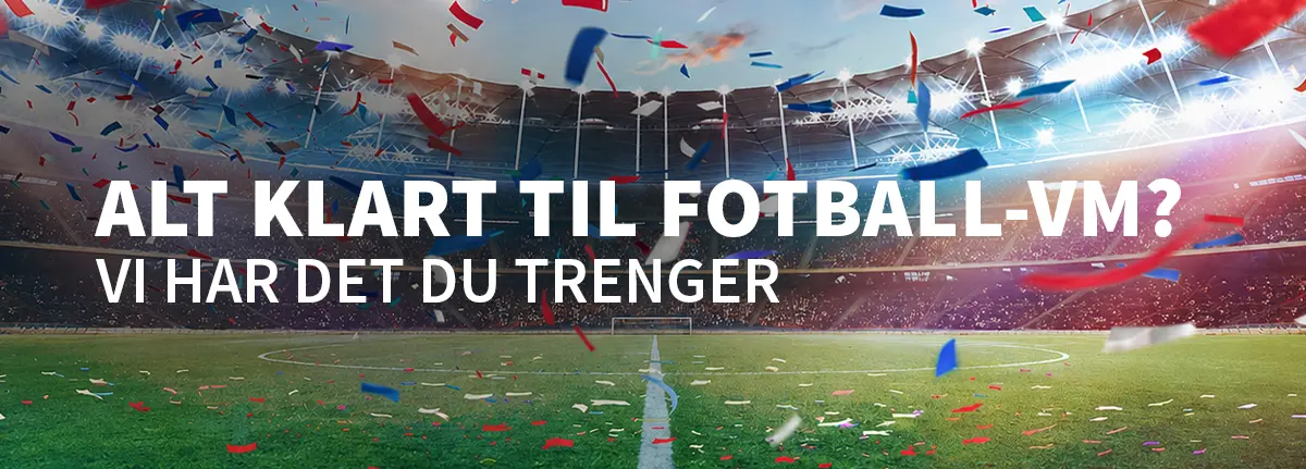 Fotball-vm banner kampanje vi har det su trenger se det hjemme